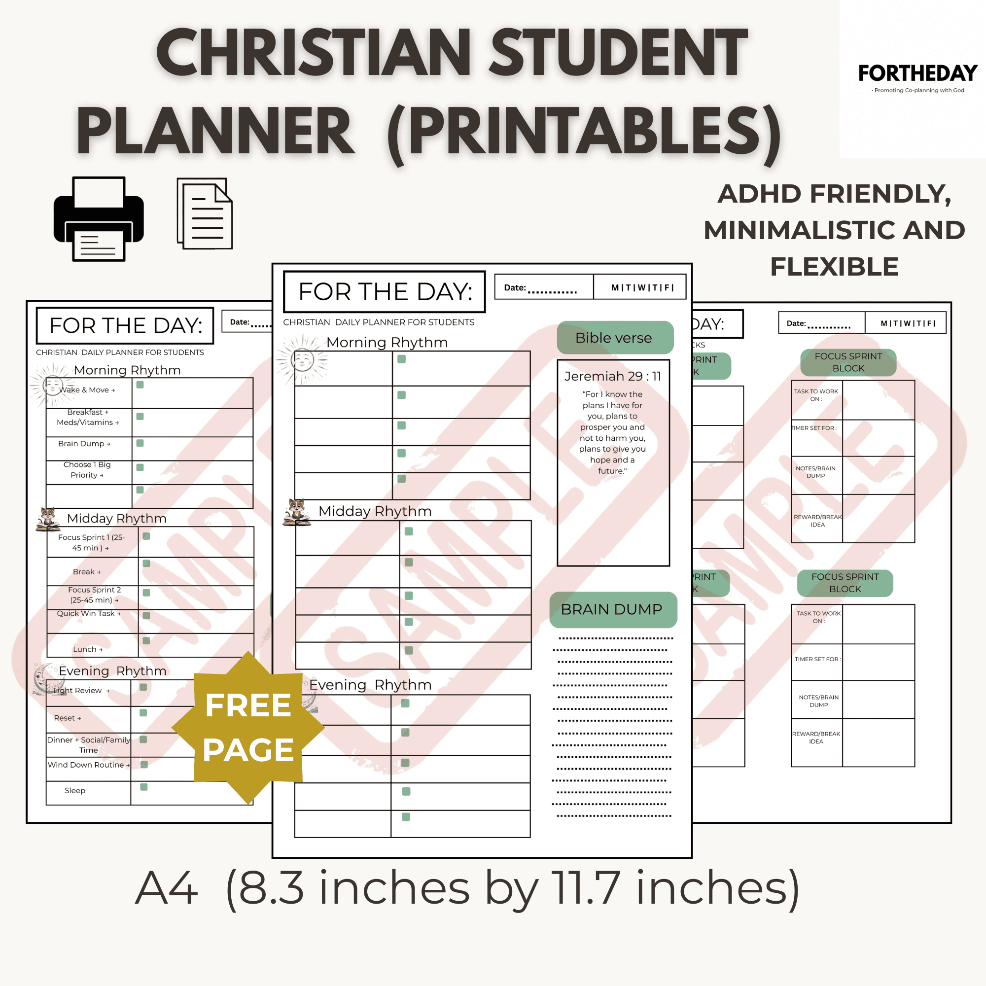 FORTHEDAY STUDENT PLANNER
